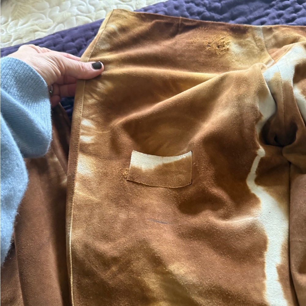 Gucci tie-dye suede pants with matching bikini top. Vintage - Picture 16 of 16